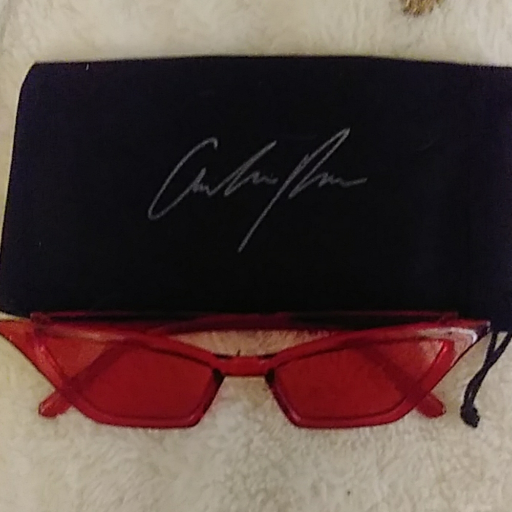 Brand new red Amber Rose glasses